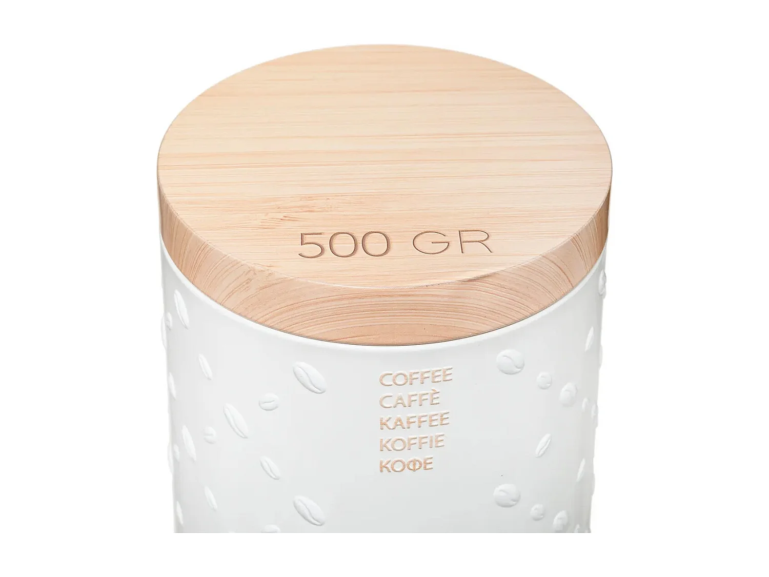 Boîte à Café "Scandi" 19cm Blanc