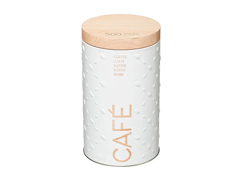 Boîte à Café "Scandi" 19cm Blanc