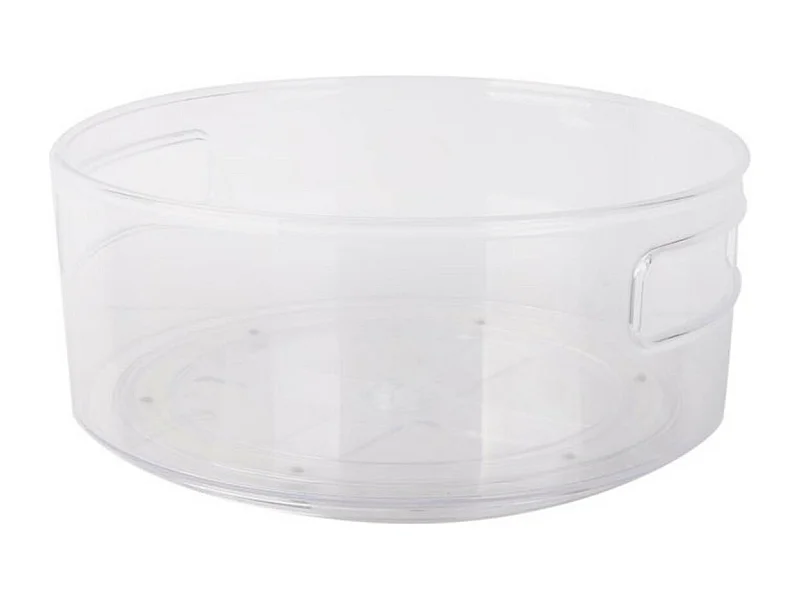 Boîte de Rangement Frigo "Rotative" 23cm Transparent