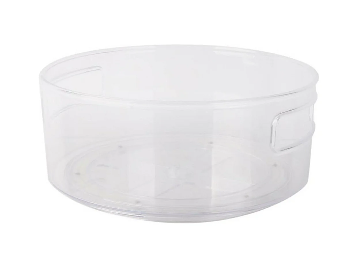 Boîte de Rangement Frigo "Rotative" 23cm Transparent