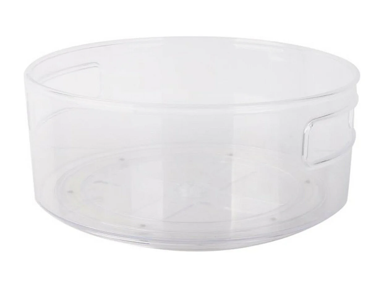 Boîte de Rangement Frigo "Rotative" 23cm Transparent