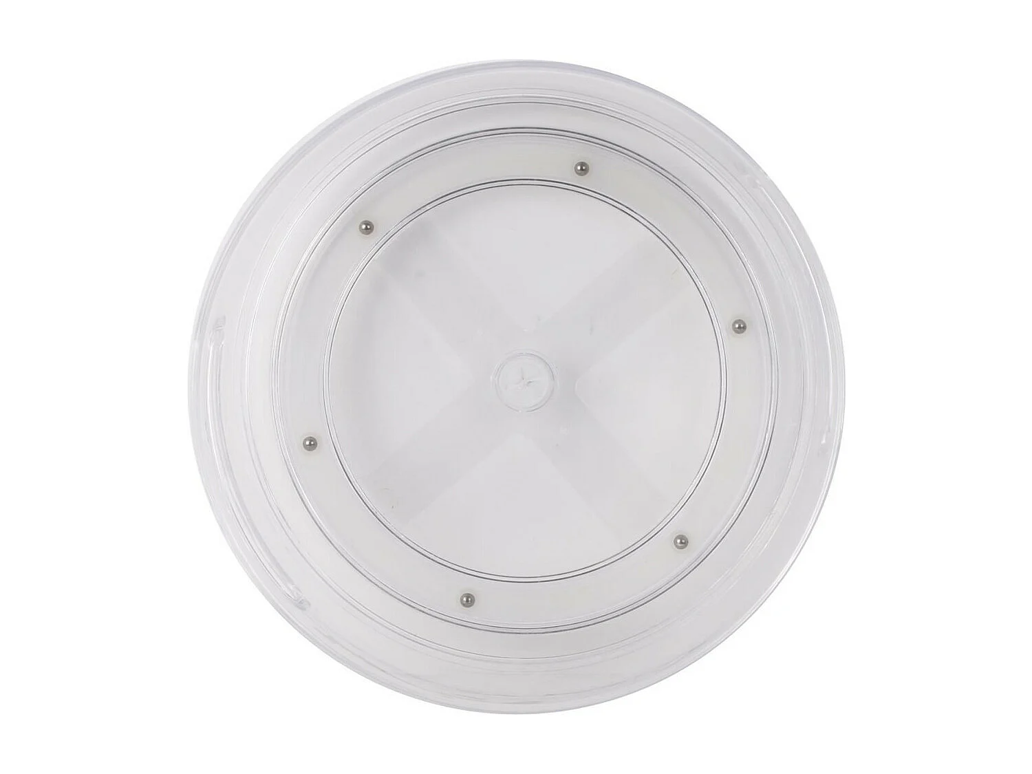 Boîte de Rangement Frigo "Rotative" 23cm Transparent