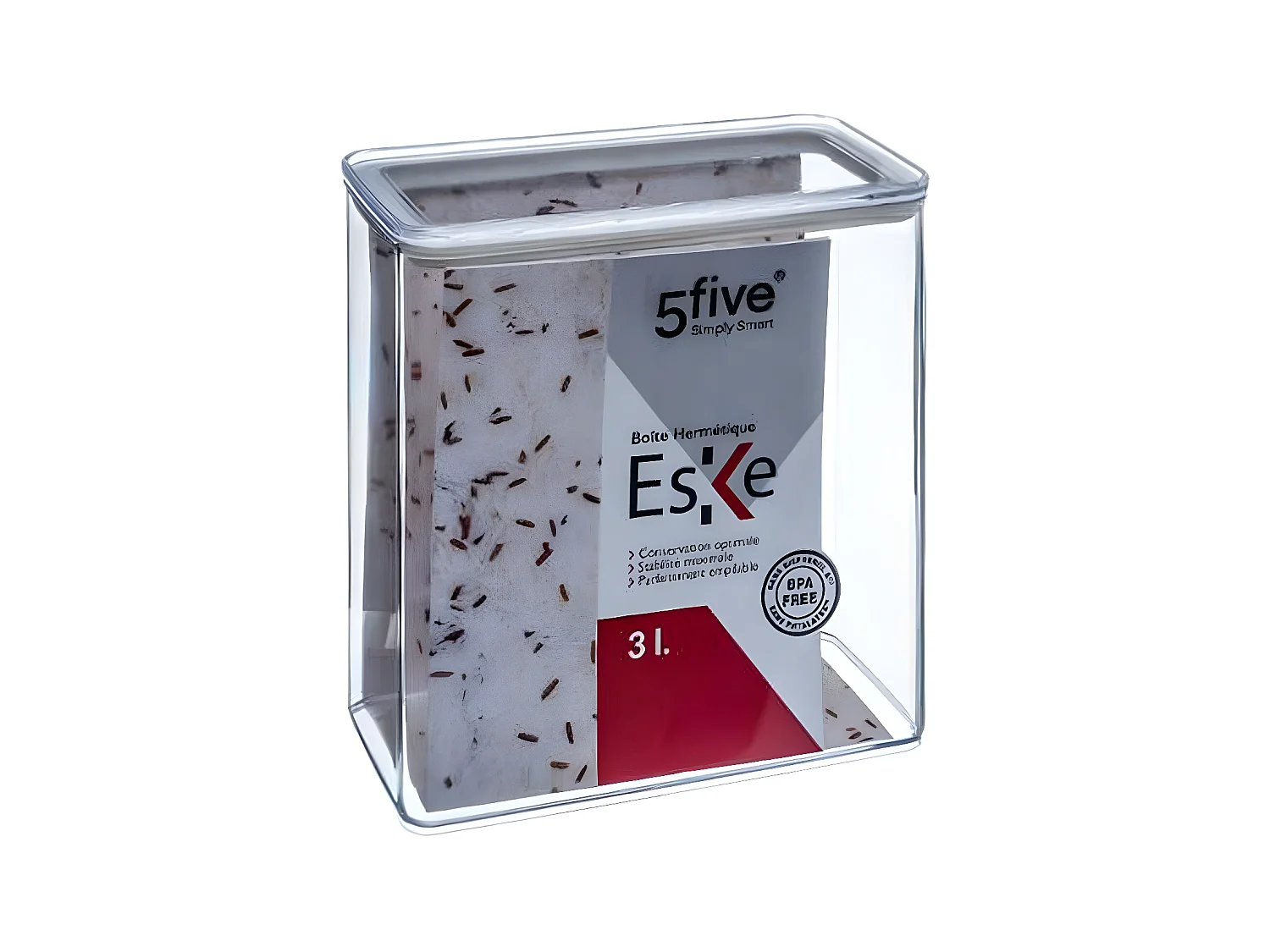 Boîte de Conservation Rectangulaire "Eske" 3L Blanc