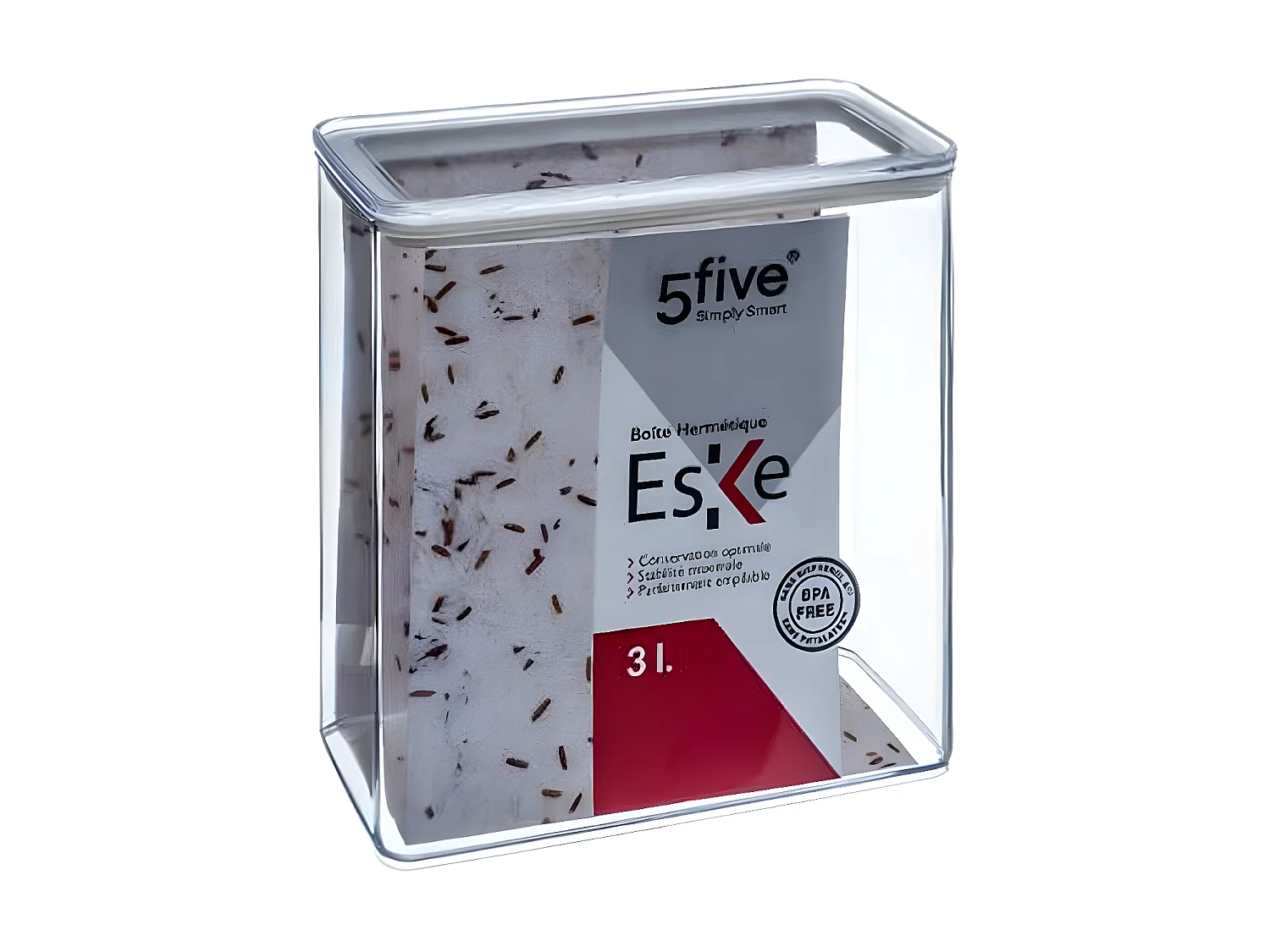 Boîte de Conservation Rectangulaire "Eske" 3L Blanc
