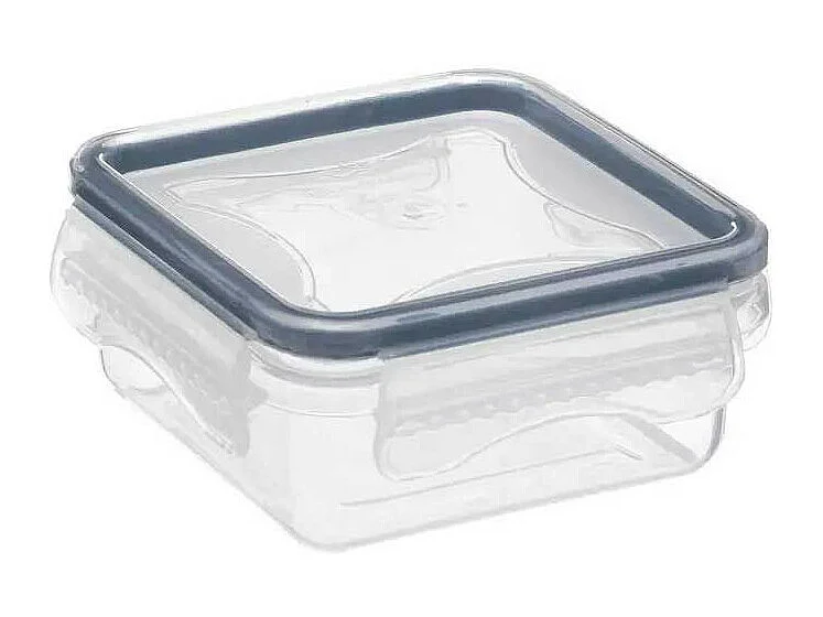 Lot de 3 Boîtes de Conservation Carrées "Clipeat" 15cm Bleu