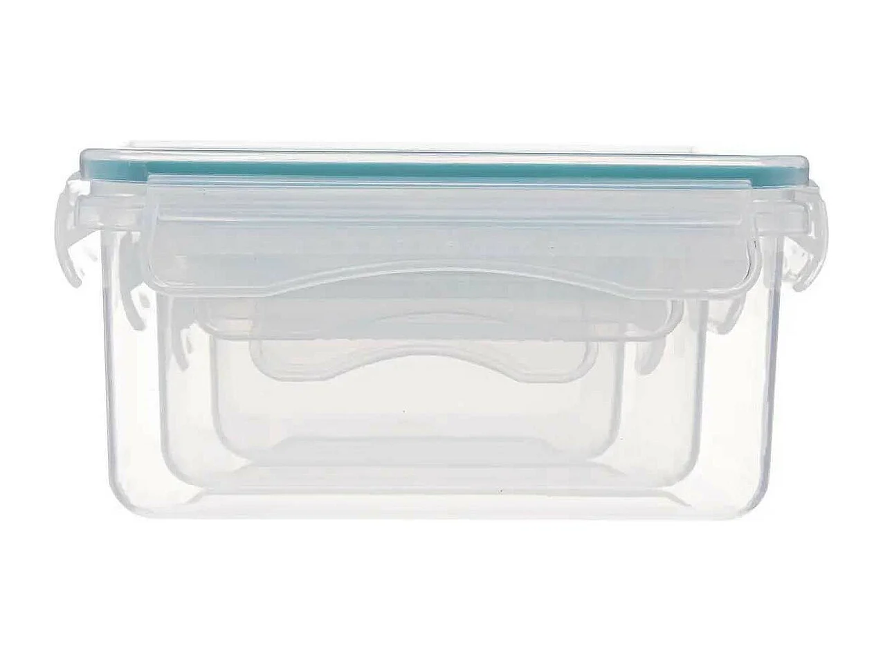 Lot de 3 Boîtes de Conservation Carrées "Clipeat" 15cm Bleu