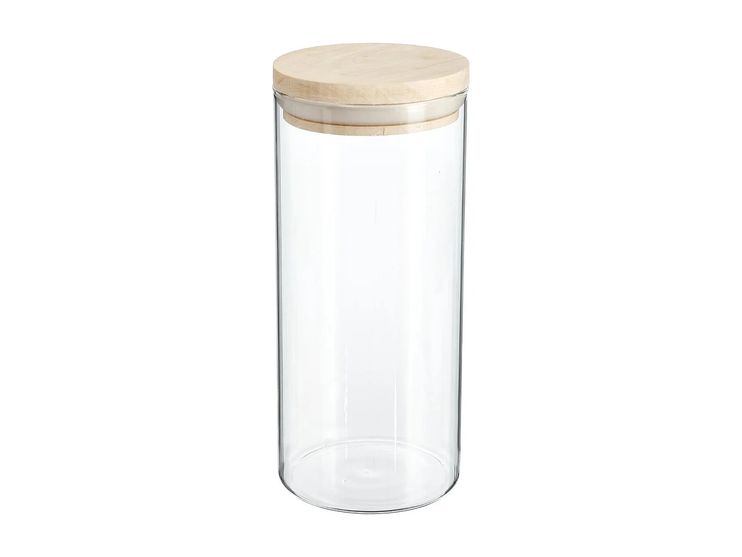 Bocal en Verre "Pops" 1,3L Transparent & Naturel