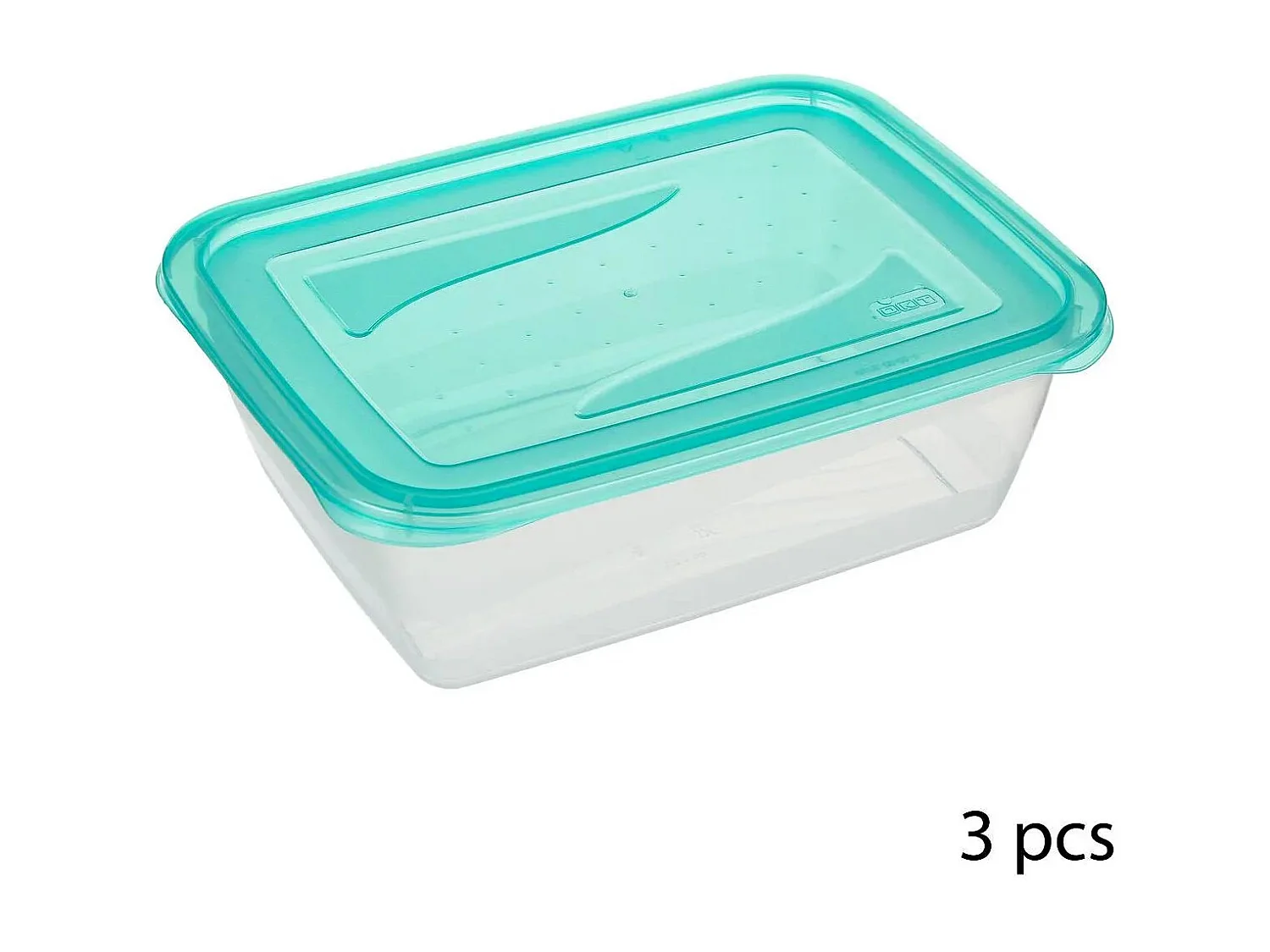 Lot de 3 Boîtes de Conservation "Fresh & Freeze" 1,25L Bleu