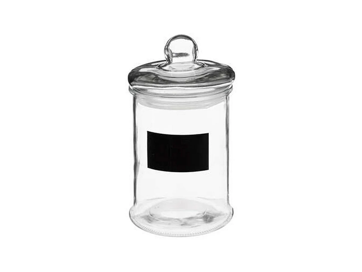 Bocal en Verre "Ardoise" 1,2L Transparent