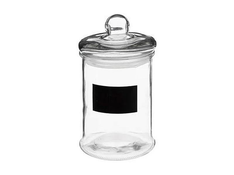 Bocal en Verre "Ardoise" 1,2L Transparent