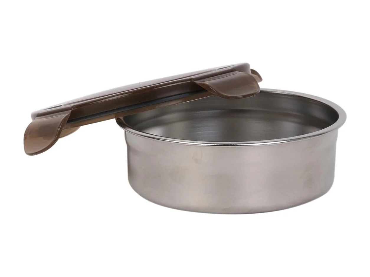 Boîte de Conservation Inox "Attid" 14cm Gris