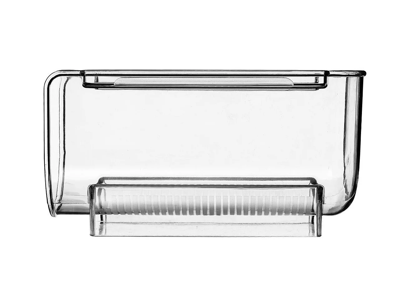 Bac de Rangement Bouteille Vin "Frigo" 20cm Transparent