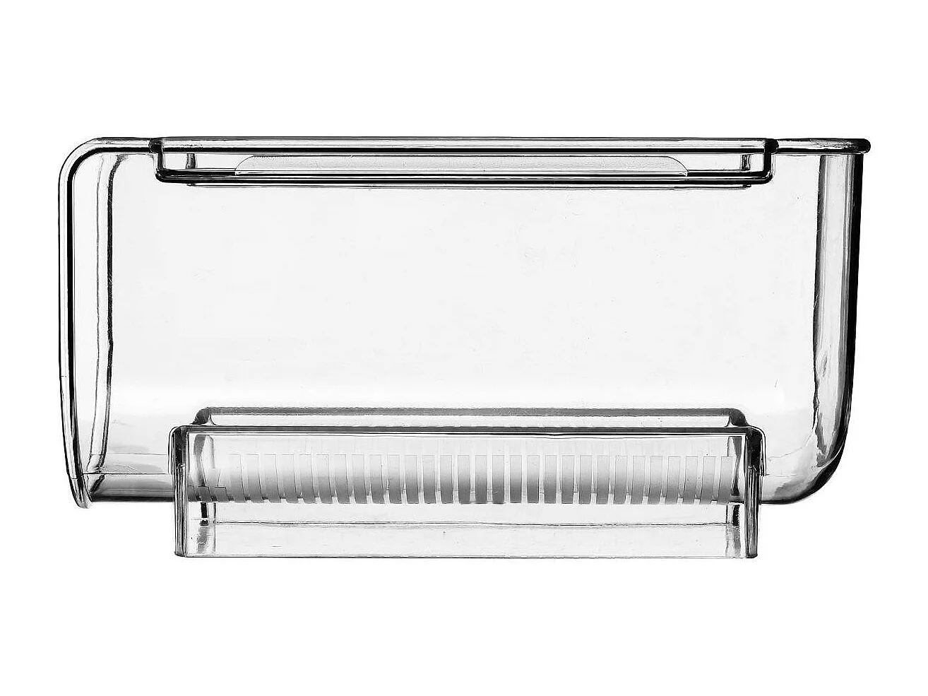 Bac de Rangement Bouteille Vin "Frigo" 20cm Transparent