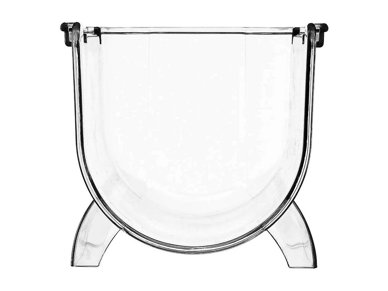 Bac de Rangement Bouteille Vin "Frigo" 20cm Transparent