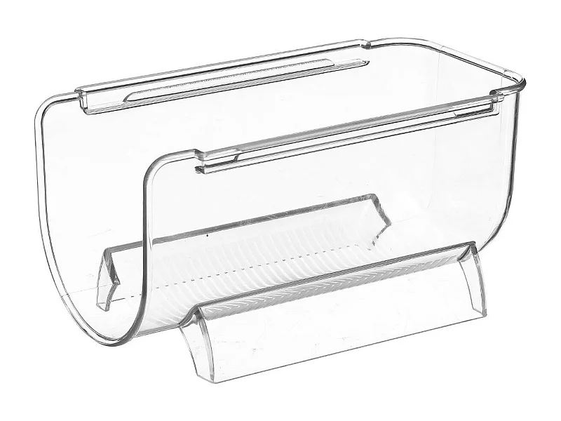 Bac de Rangement Bouteille Vin "Frigo" 20cm Transparent