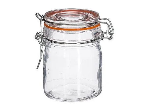 Lot de 8 Pots en Verre "Hermétique" 15cL Transparent