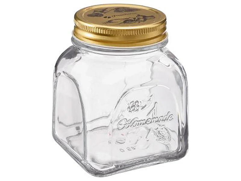 Bocal en Verre "Homemade" 12cm Transparent