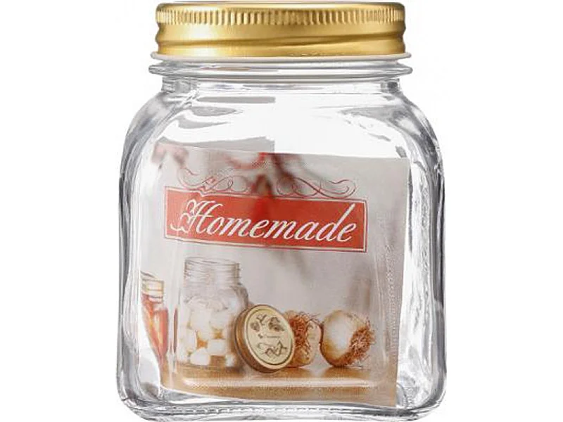 Bocal en Verre "Homemade" 12cm Transparent