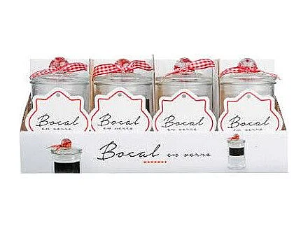 Bonbonnière en Verre "Vintage" 11cm Transparent