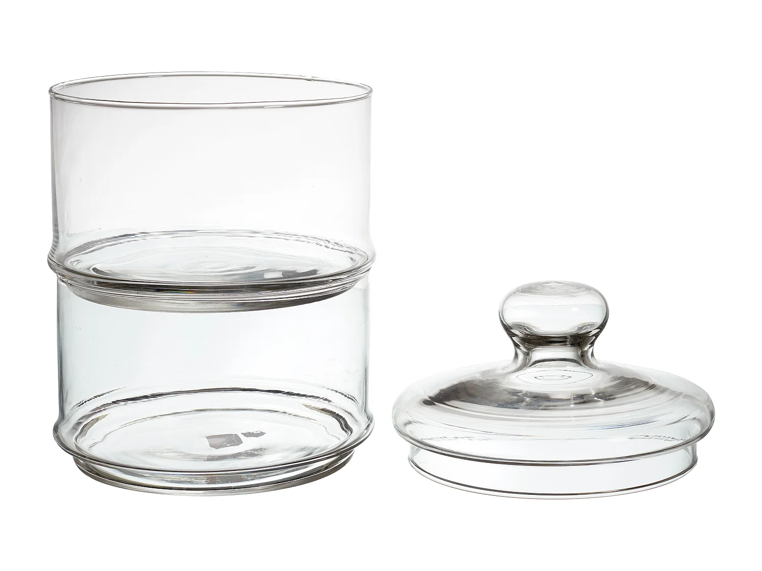 Boite A Biscuit 2 Compartiments D16x29cm Transparent