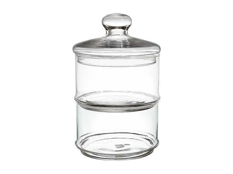 Boite A Biscuit 2 Compartiments D16x29cm Transparent