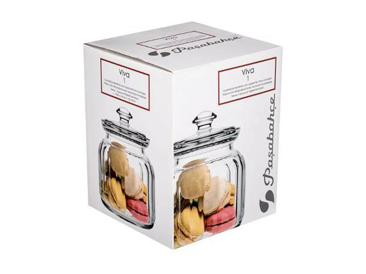 Bonbonnière en Verre "Viva" 15cm Transparent