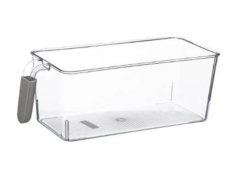 Bac de Rangement Frigo "Poignée" 17cm Transparent