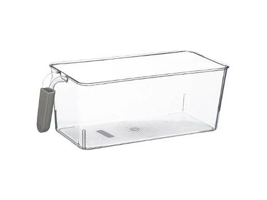Bac de Rangement Frigo "Poignée" 17cm Transparent