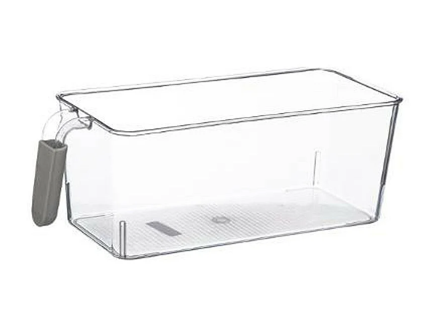 Bac de Rangement Frigo "Poignée" 17cm Transparent