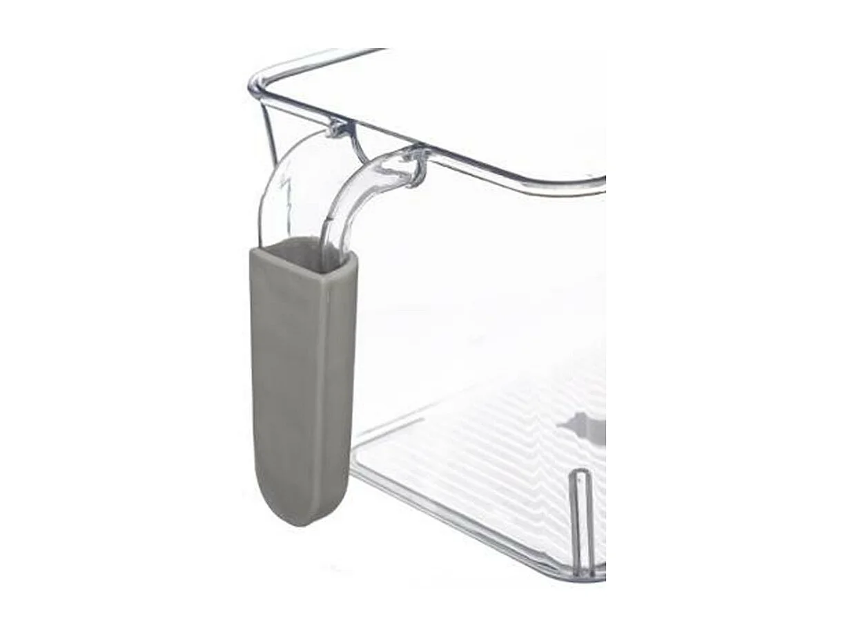 Bac de Rangement Frigo "Poignée" 17cm Transparent