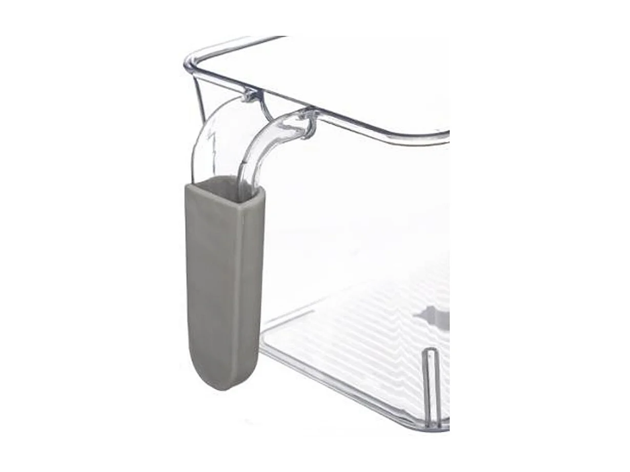 Bac de Rangement Frigo "Poignée" 17cm Transparent