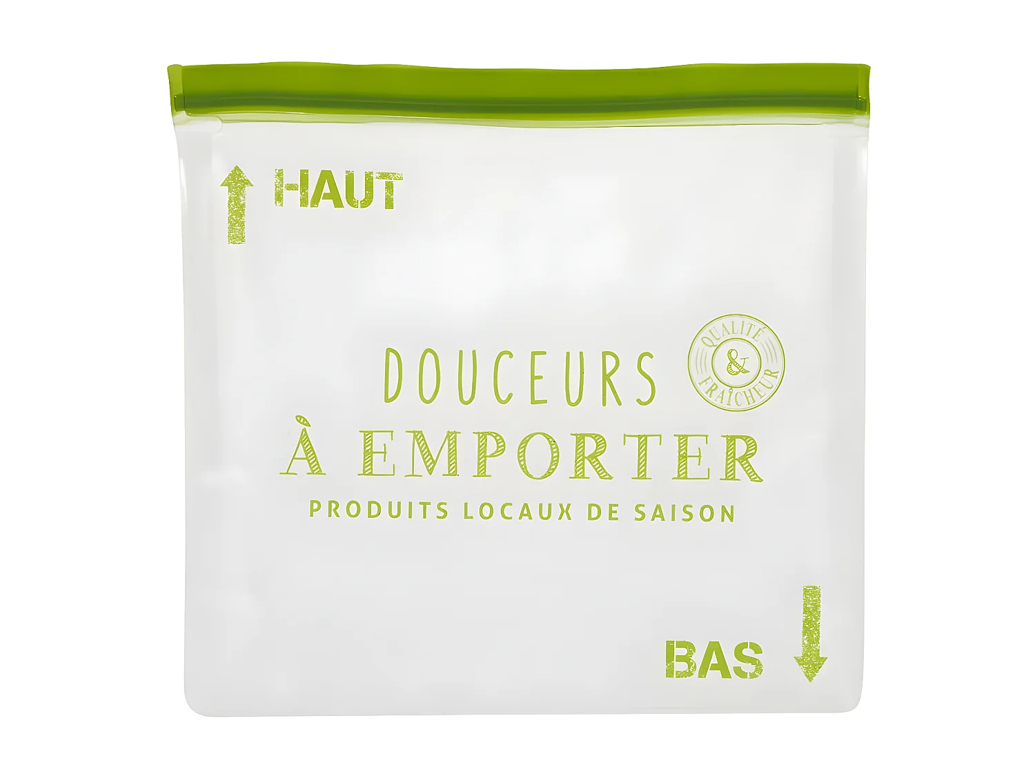 Lot de 2 Sacs de Conservation "Green" 28cm Vert