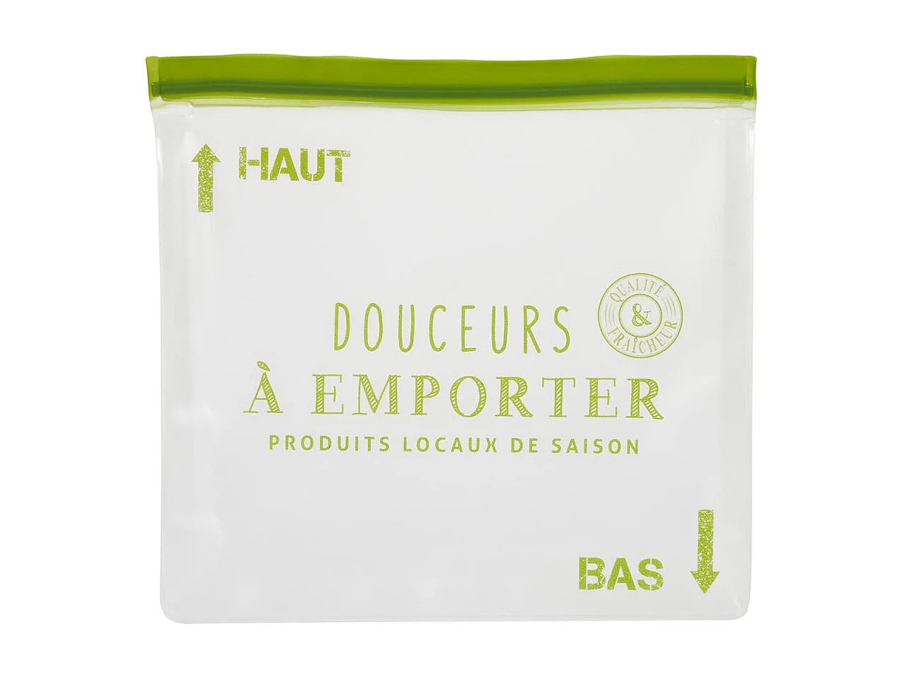 Lot de 2 Sacs de Conservation "Green" 28cm Vert