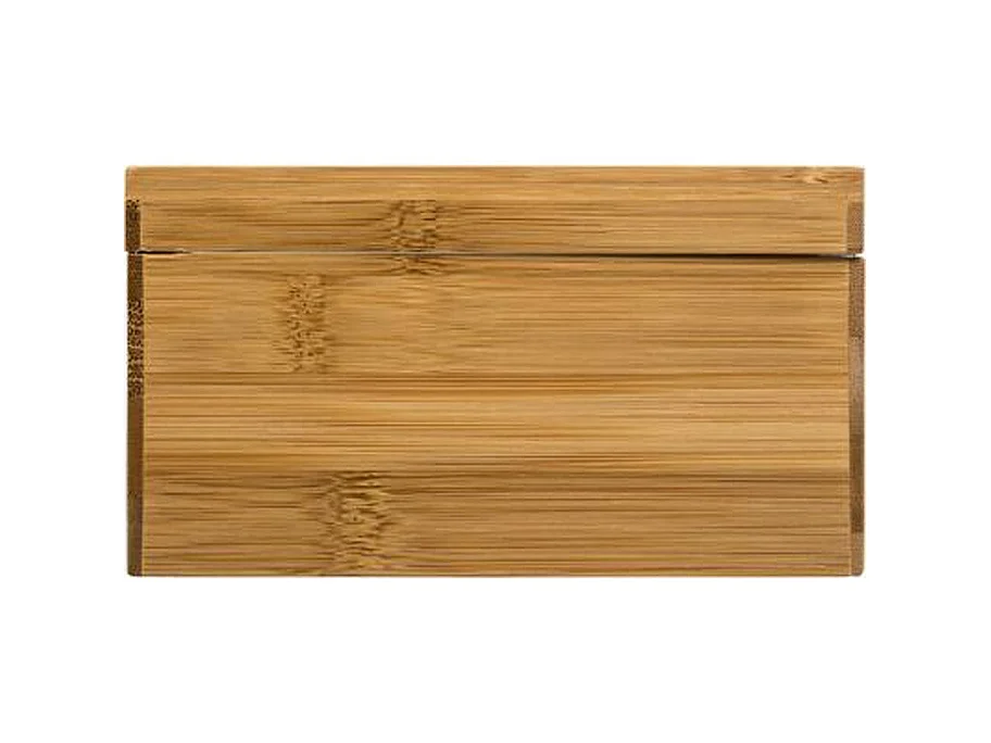 Boîte à Thé 6 Compartiments "Writ" 21cm Naturel