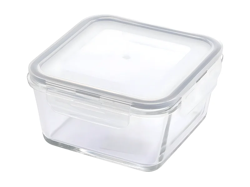 Boîte de Conservation Carrée "Tixo" 0,9L Taupe