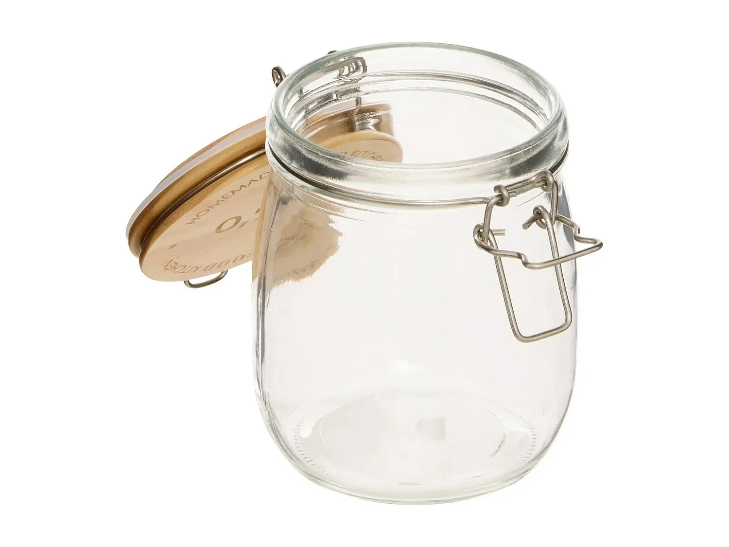 Bocal en Verre "Wording" 0,75L Transparent