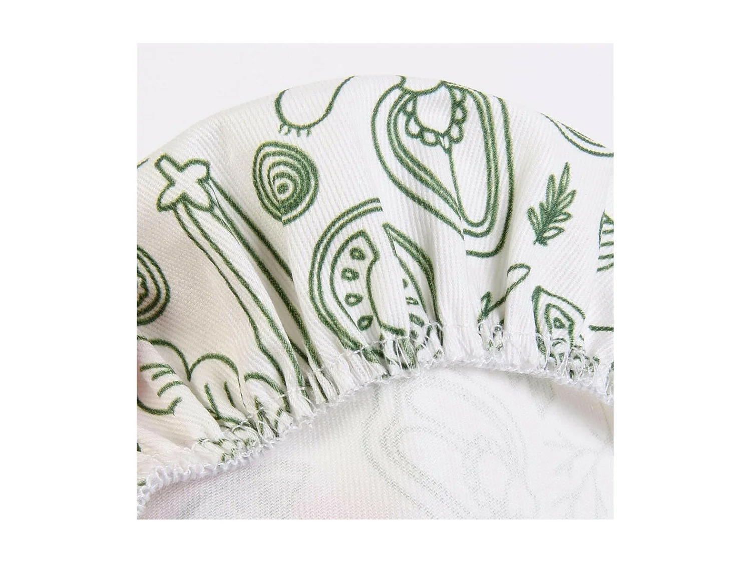 Lot de 3 Couvercles Tissu "Réutilisables" 21cm Blanc