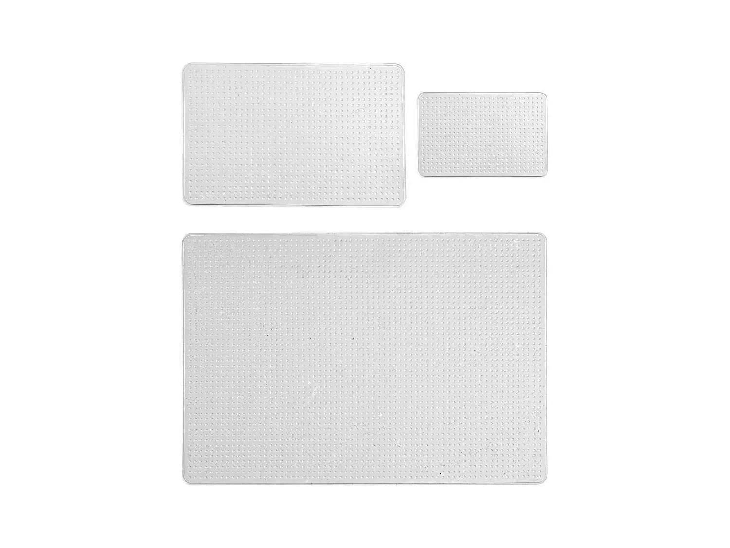 Lot de 3 Couvercles "Silicone" 34cm Transparent