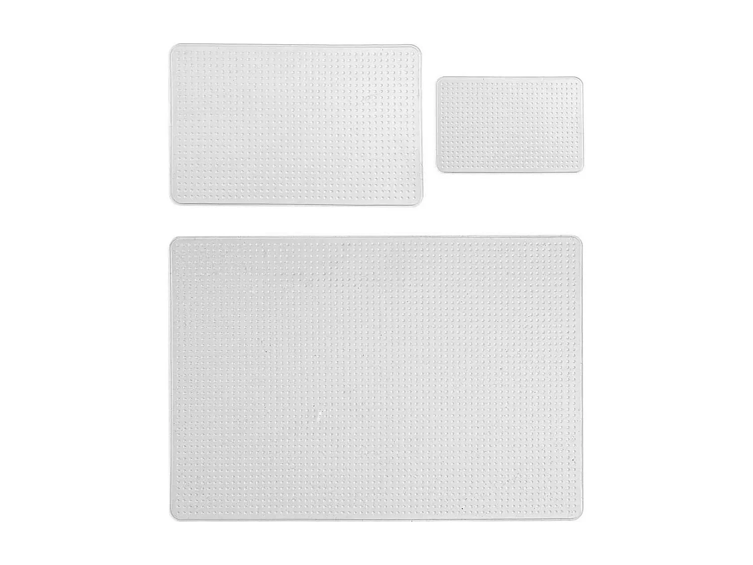 Lot de 3 Couvercles "Silicone" 34cm Transparent