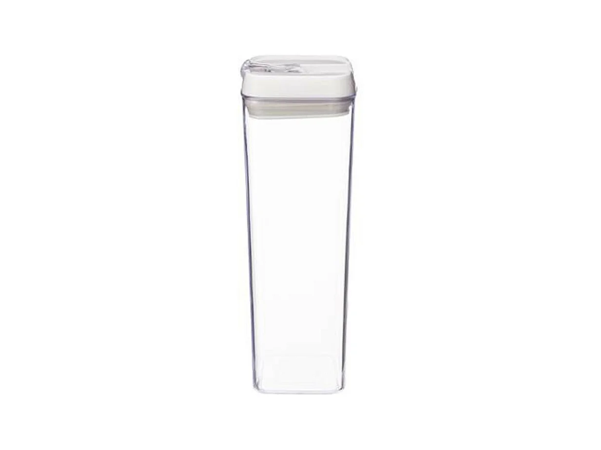 Bocal en Plastique Carré "Oslo" 1,7L Transparent