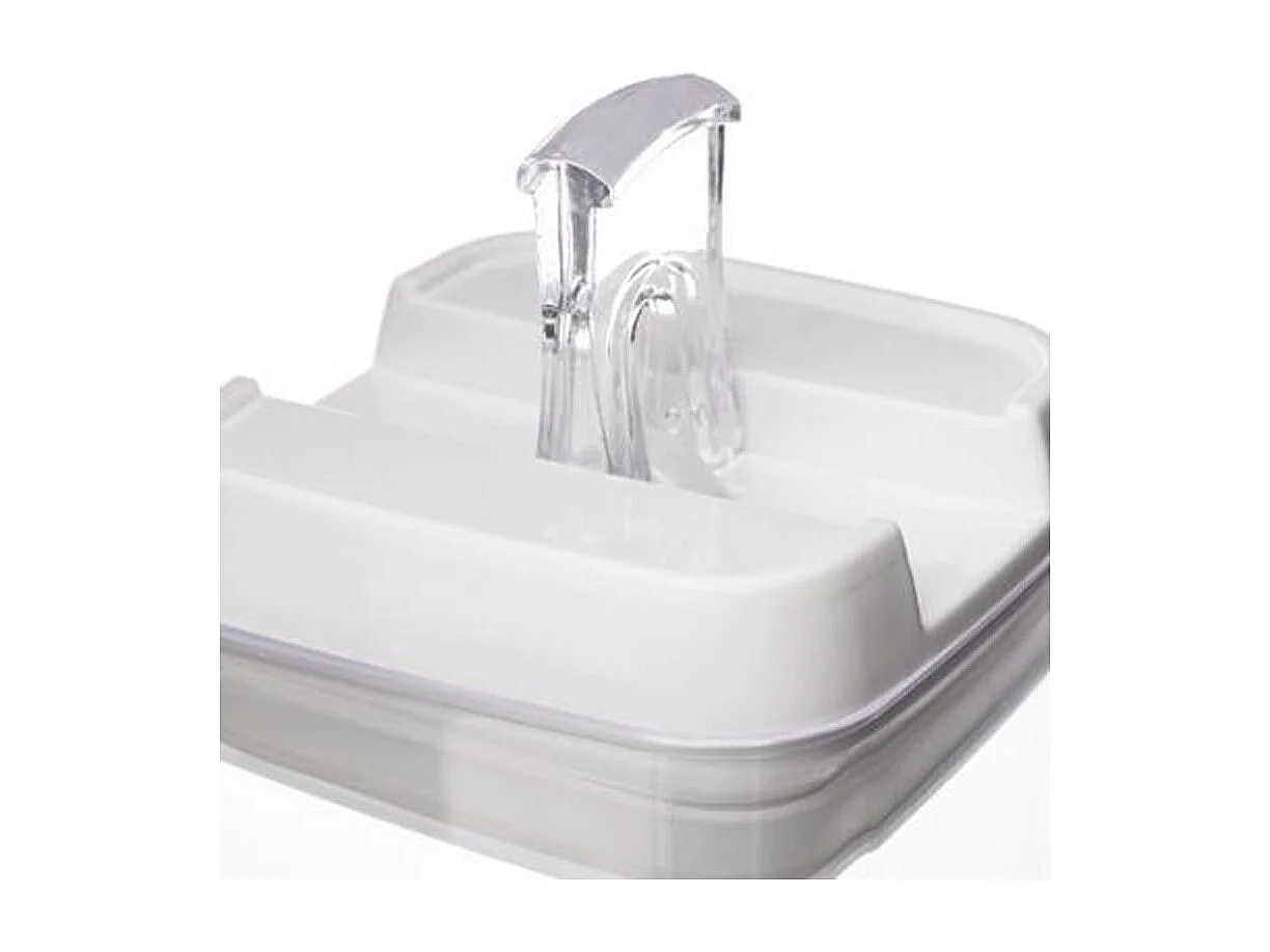 Bocal en Plastique Carré "Oslo" 1,7L Transparent