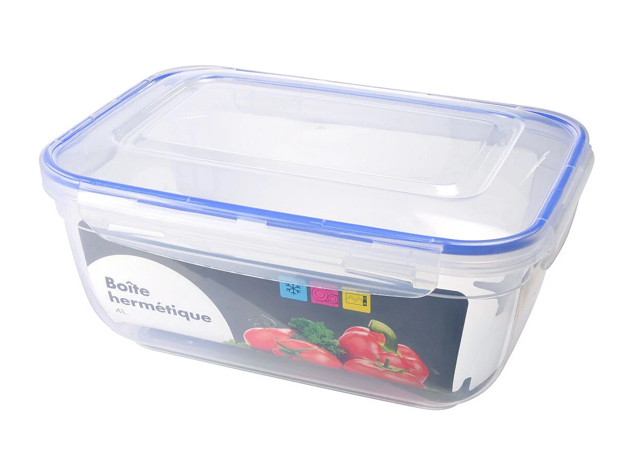 Boîte de Conservation "Hermétique" 4L Bleu