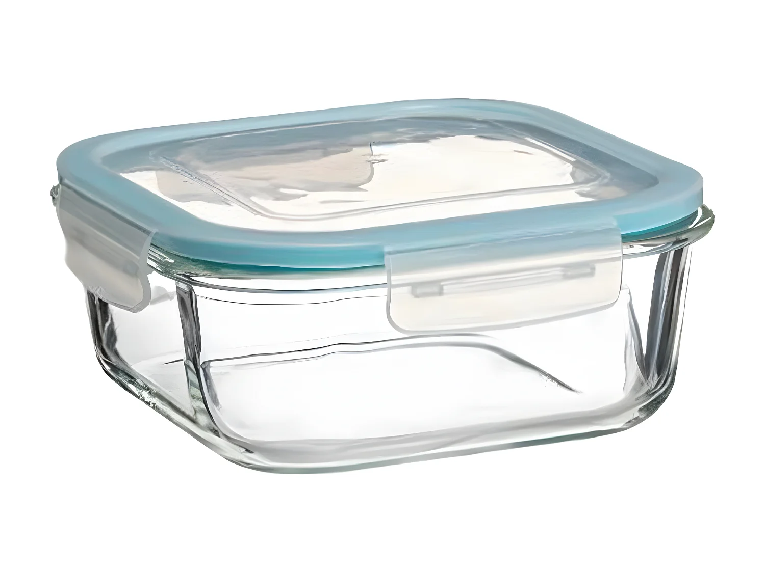 Lot de 3 Boîtes de Conservation Carrées "Clipeat" 18cm Bleu