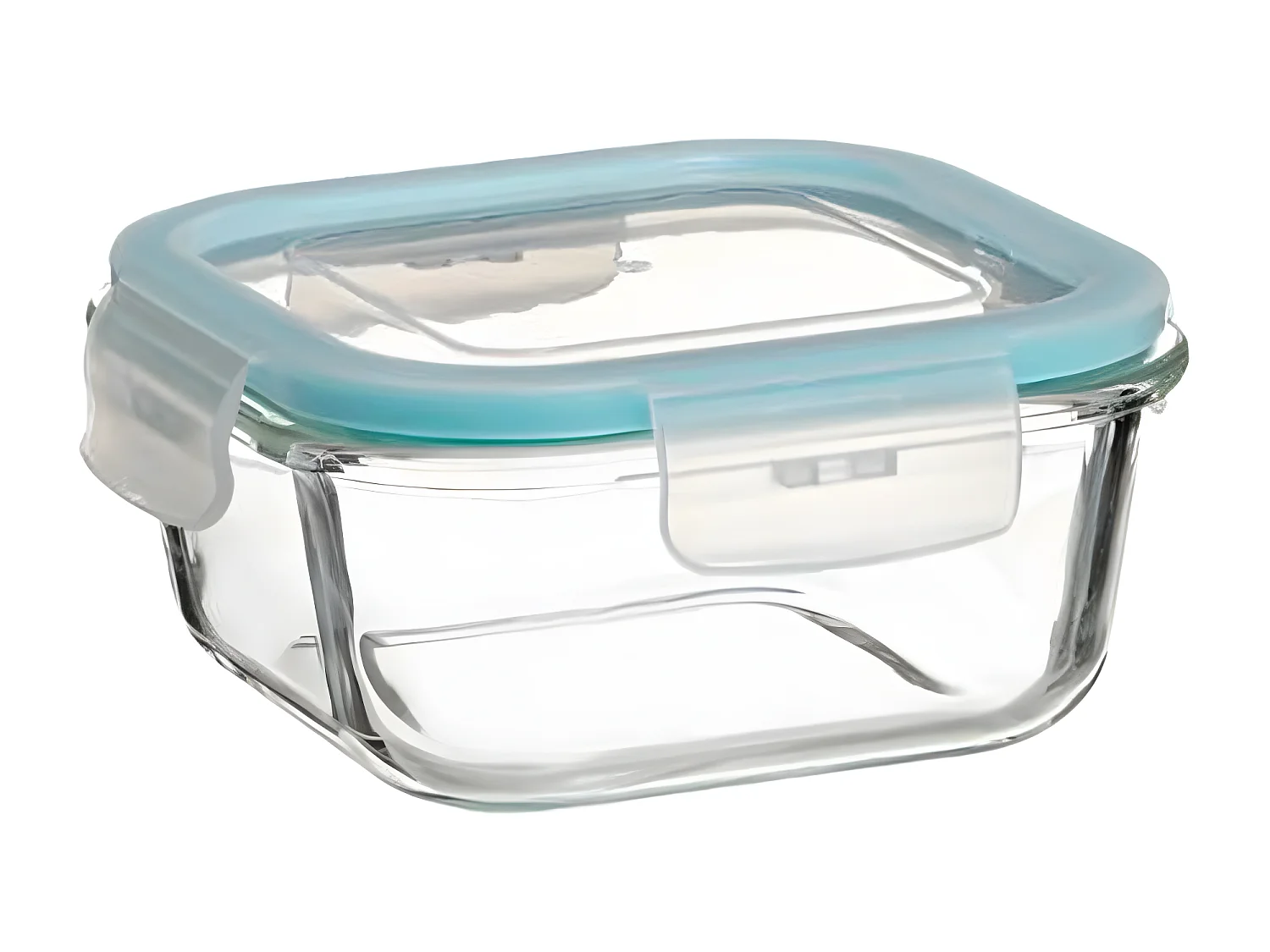 Lot de 3 Boîtes de Conservation Carrées "Clipeat" 18cm Bleu