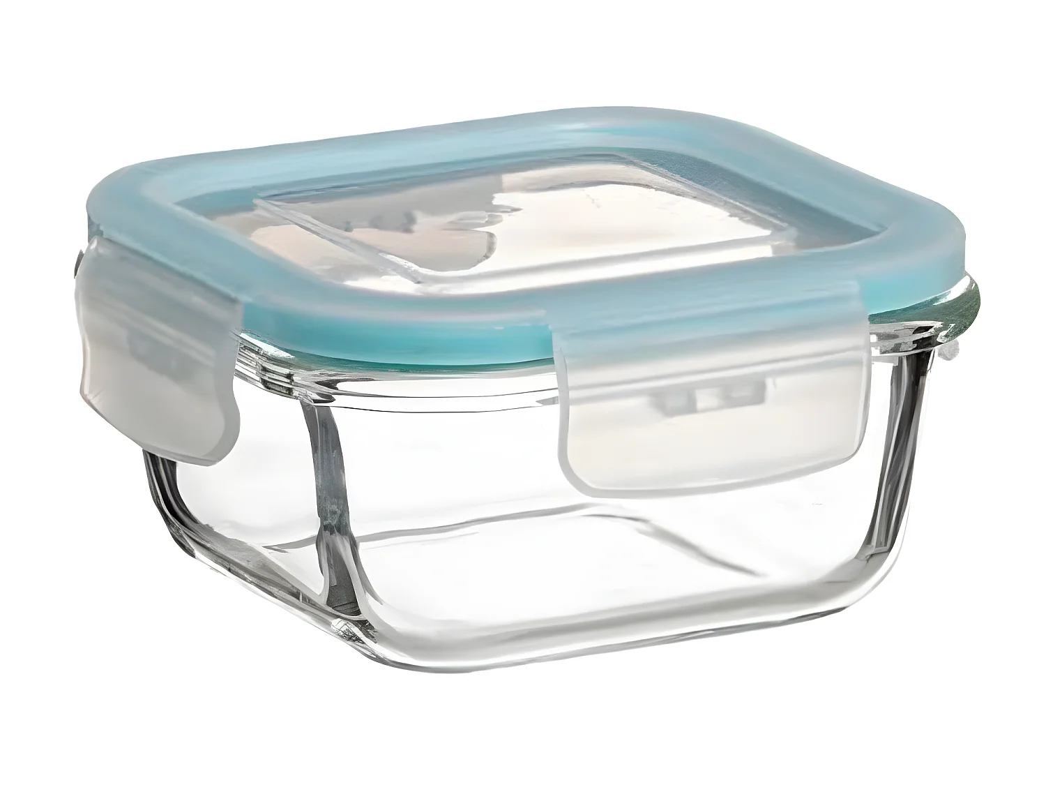 Lot de 3 Boîtes de Conservation Carrées "Clipeat" 18cm Bleu