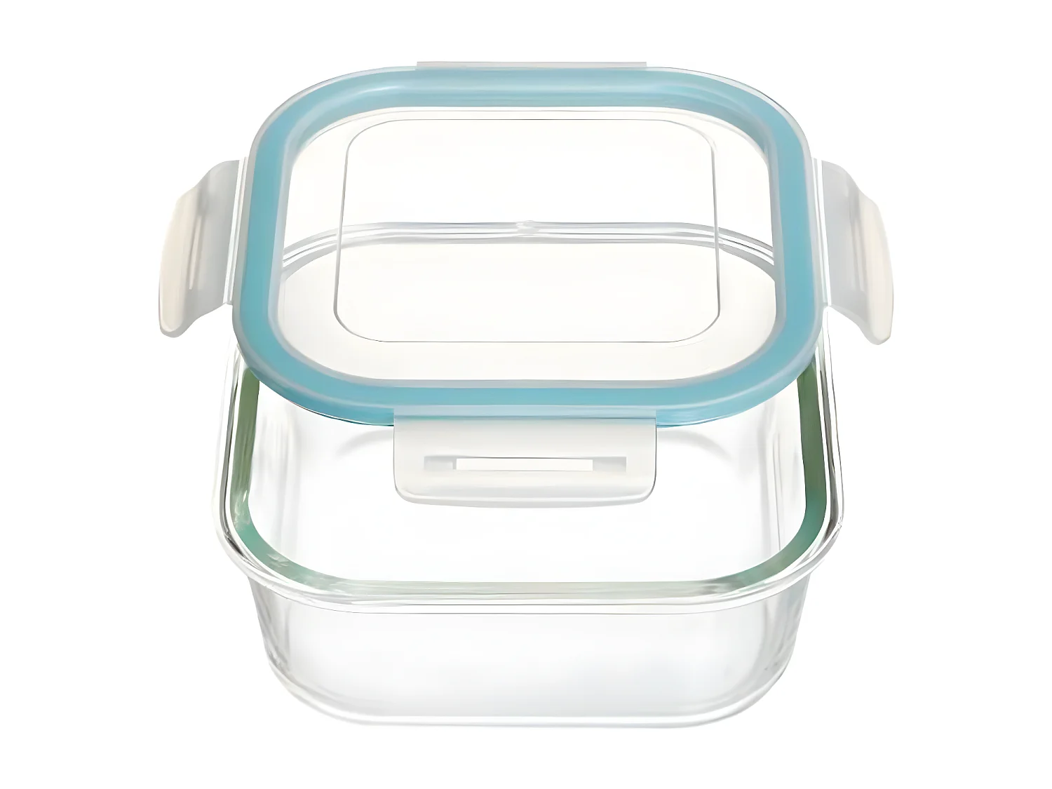 Lot de 3 Boîtes de Conservation Carrées "Clipeat" 18cm Bleu