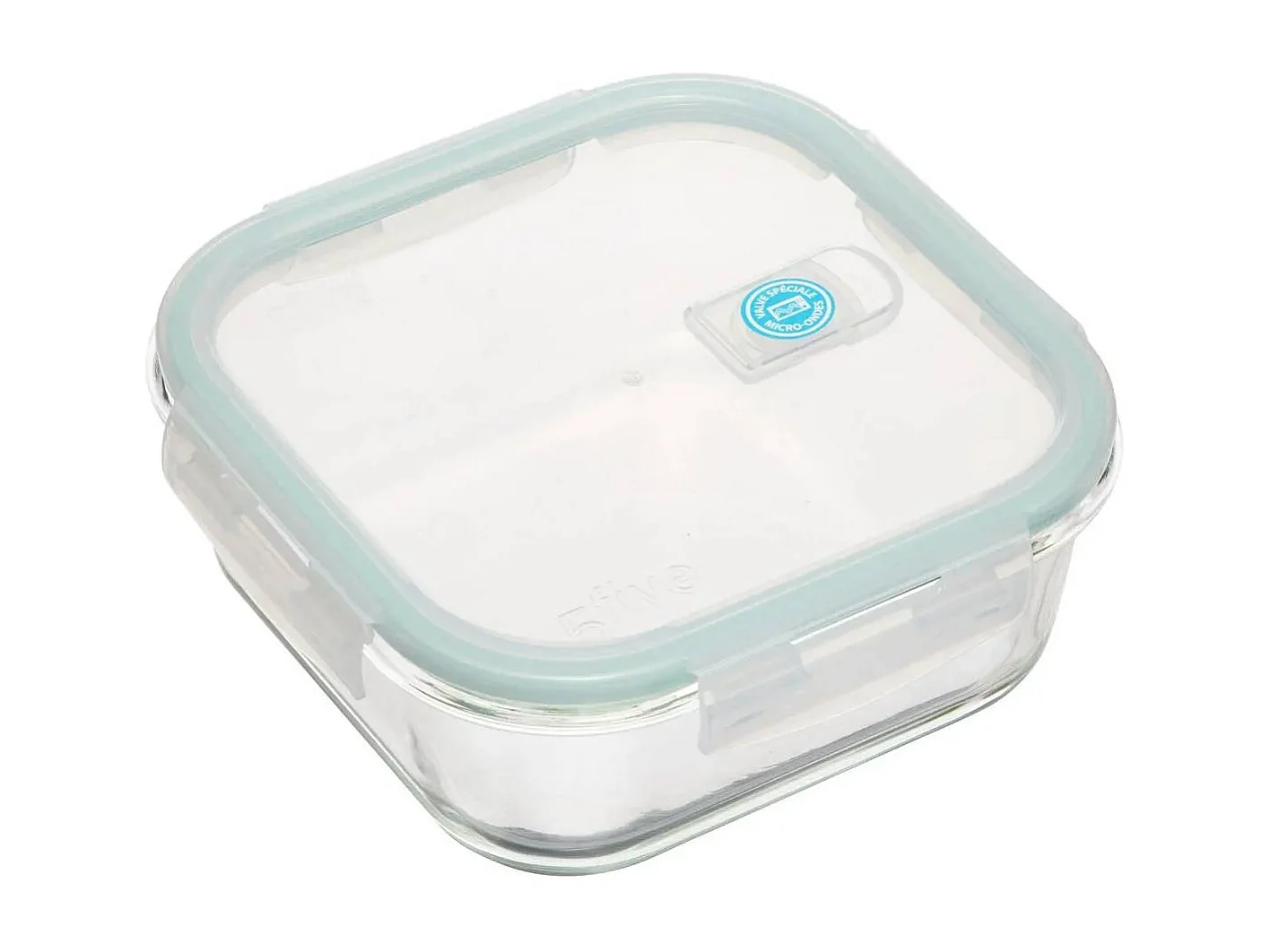 Lot de 3 Boîtes de Conservation Carrées "Clipeat" 18cm Bleu