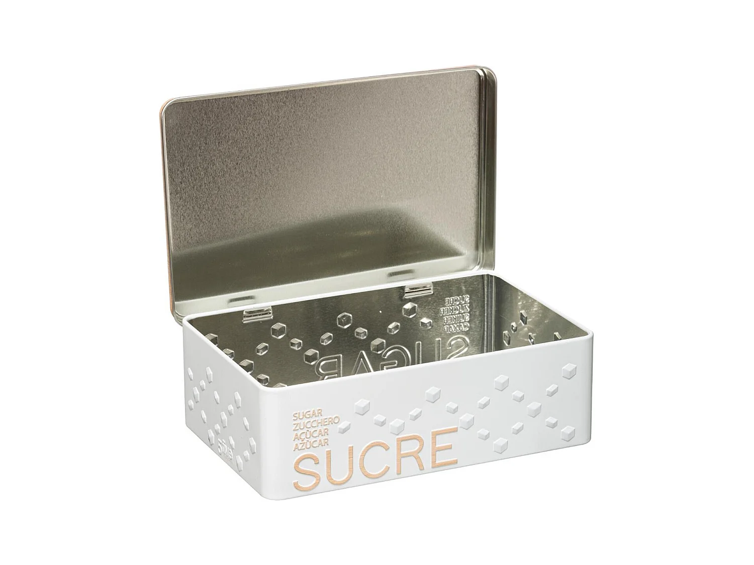 Boîte à Sucre en Morceaux "Scandi" 20cm Blanc