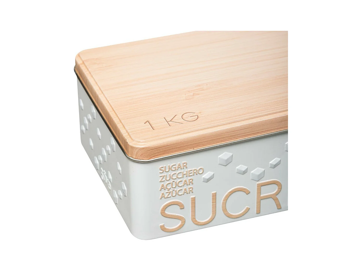 Boîte à Sucre en Morceaux "Scandi" 20cm Blanc