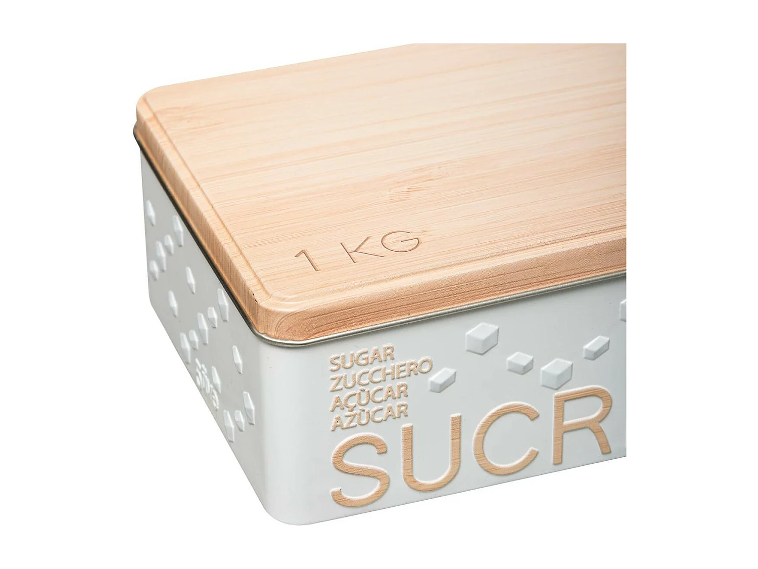 Boîte à Sucre en Morceaux "Scandi" 20cm Blanc